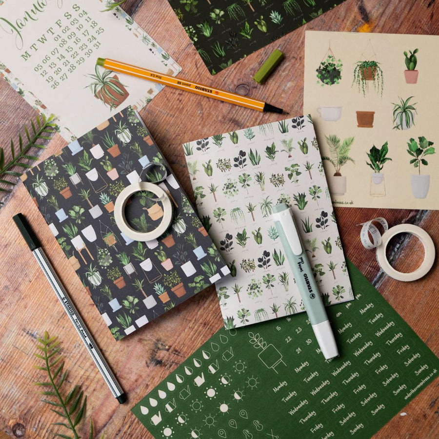 Plant Lover Sticker Sheets - Icons - Under the Rowan Trees