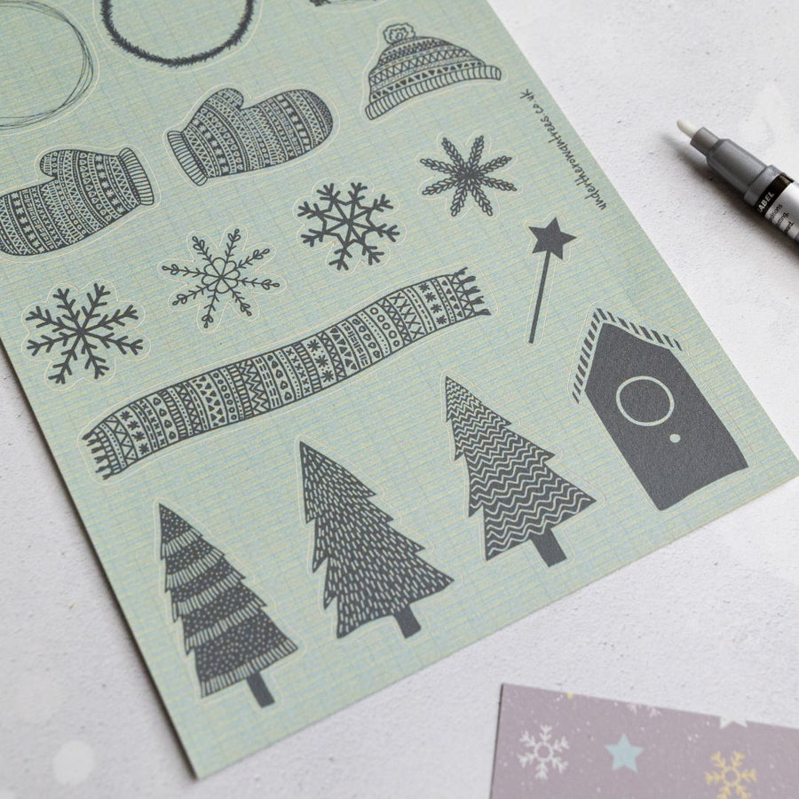 Polar Bear Sticker Sheets - Animals - Under the Rowan Trees