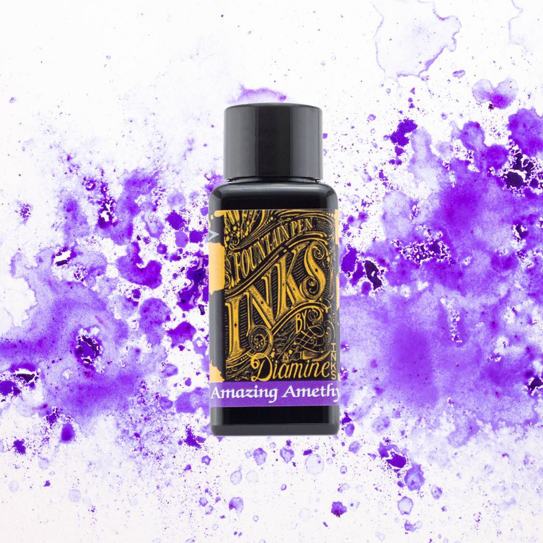 Purples Diamine Fountain Pen Inks 30ml - Amazing Amethyst