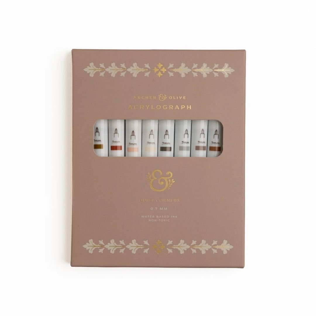 Quiet Corners Acrylograph Pens Set of 10 - Archer & Olive