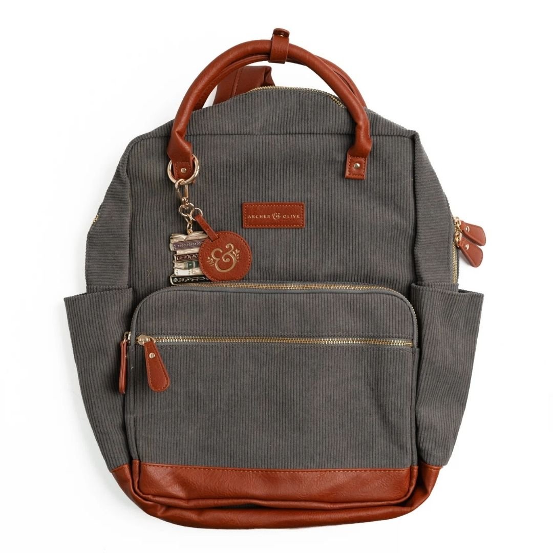 Quiet Corners Backpack Grey - Archer & Olive