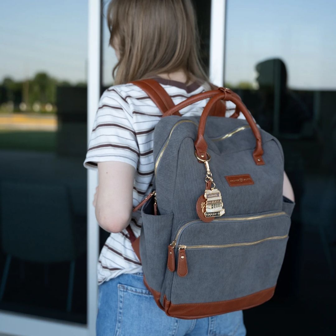 Quiet Corners Backpack Grey - Archer & Olive