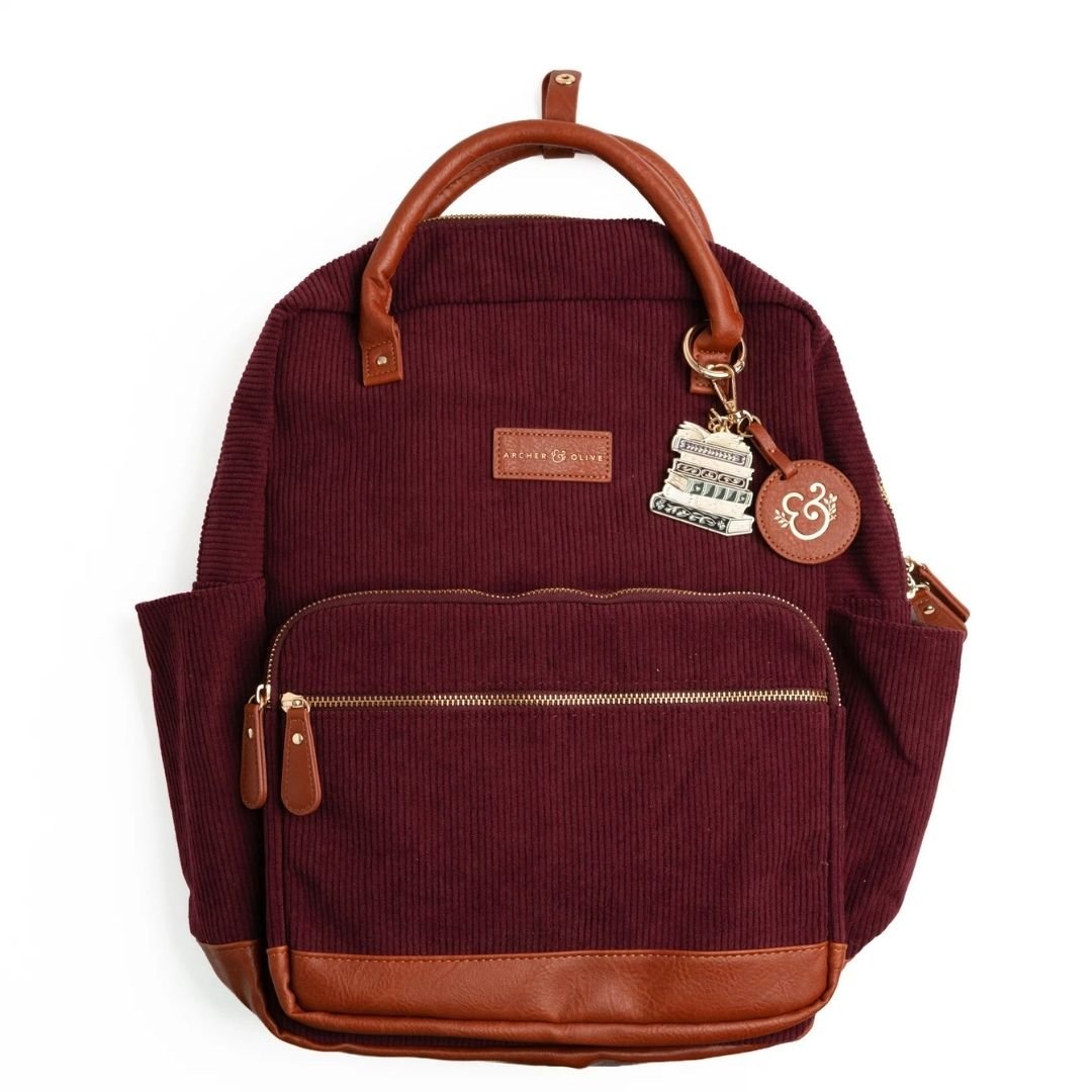 Quiet Corners Backpack Maroon - Archer & Olive