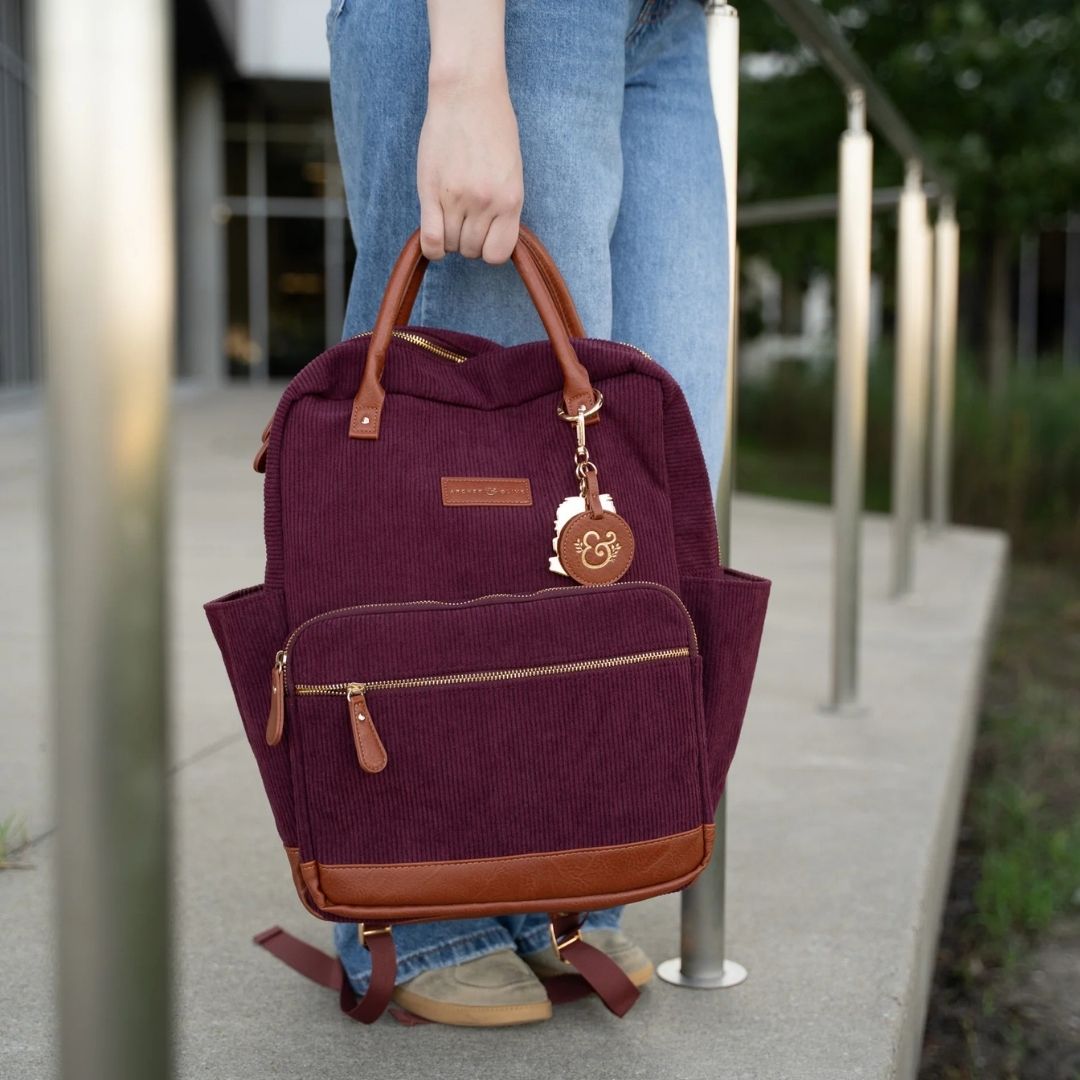 Quiet Corners Backpack Maroon - Archer & Olive