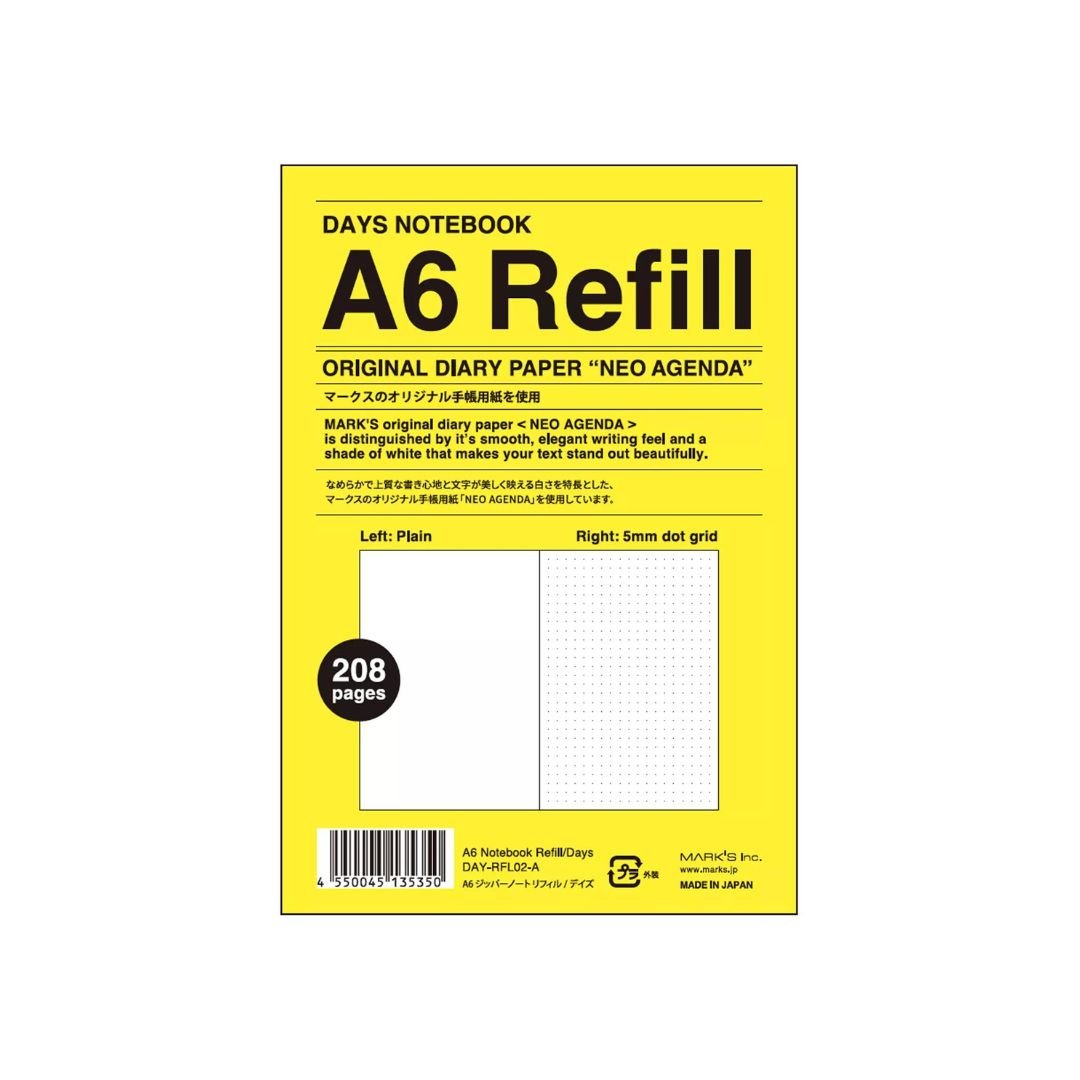 Refill A6 Notebook Days-Journal Refills-Mark's Inc.-