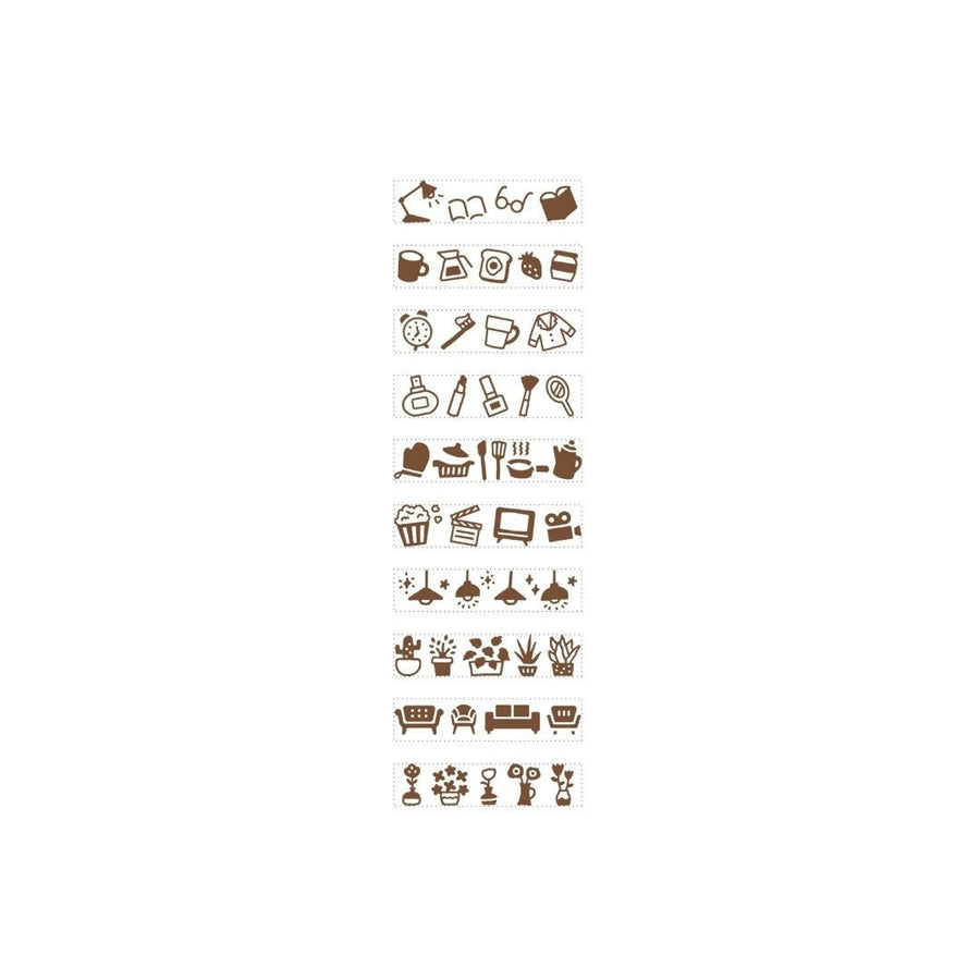 Rotating Mini Stamp Home (10 designs) - Shachihata