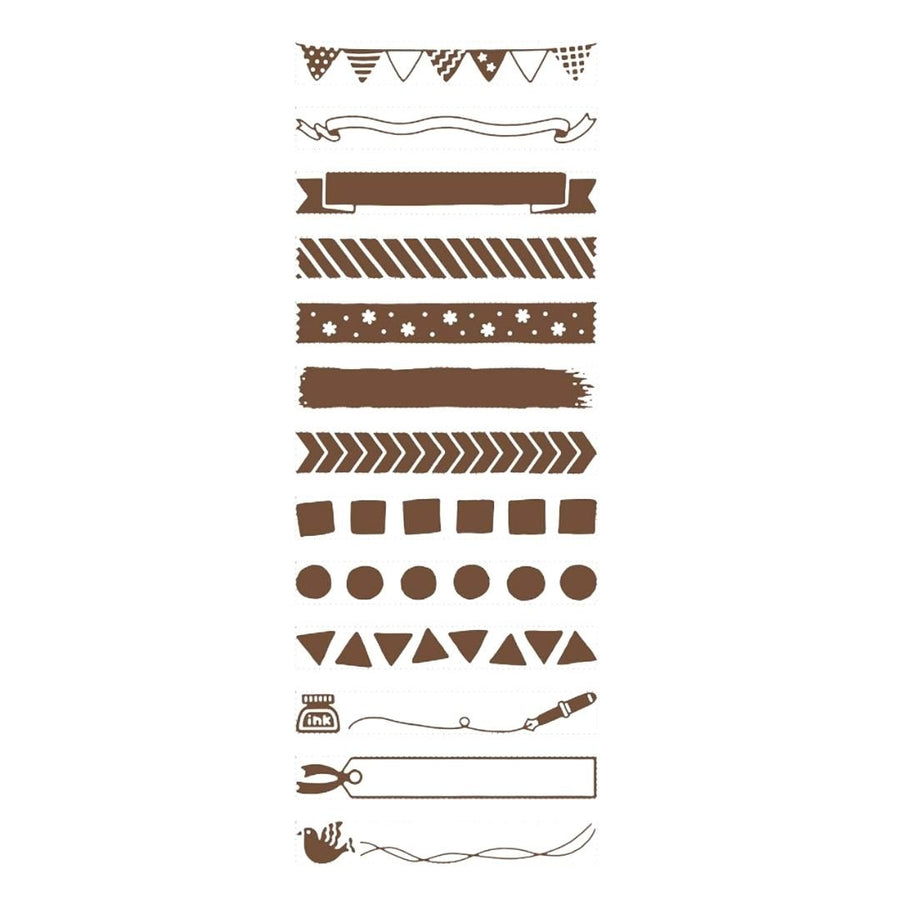 Rotating Stamp Patterns (13 designs) - Shachihata