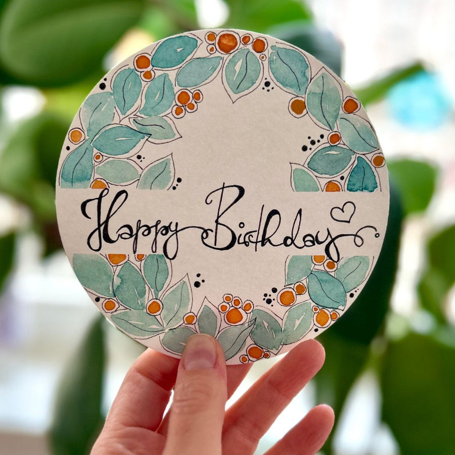 Round Watercolour Paper in a Metal Tin - Hahnemüehle