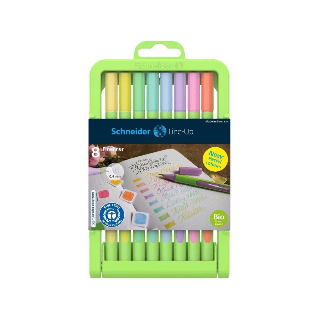 Schneider Line-Up Pastel Fineliners x8 - Schneider