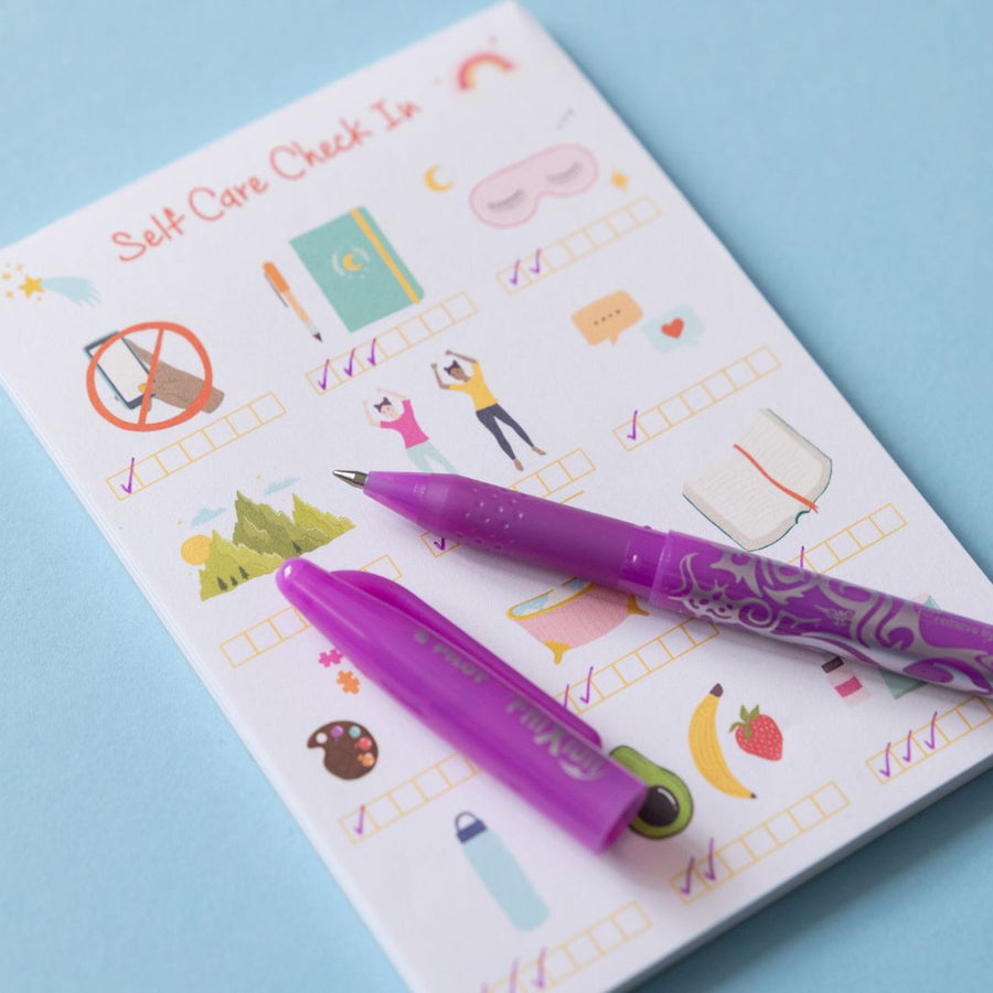 Self Care Tracker Pad-Notepads-Under the Rowan Trees-