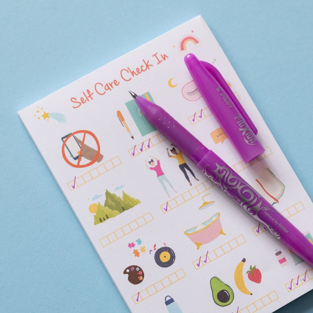 Self Care Tracker Pad-Notepads-Under the Rowan Trees-