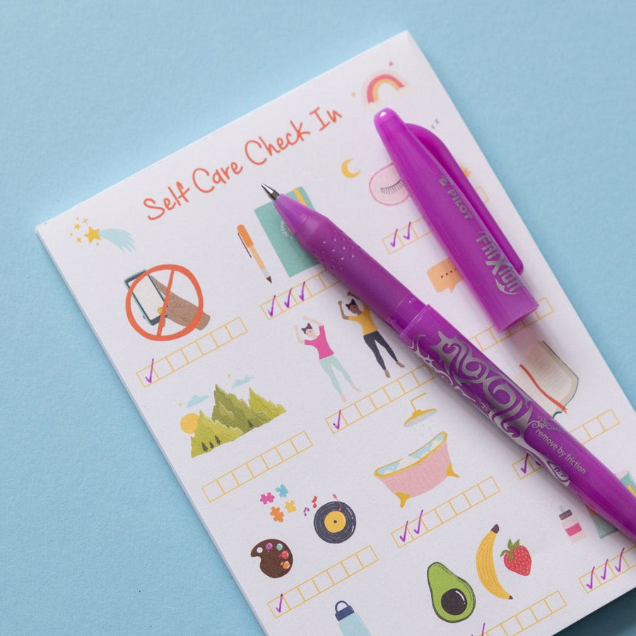 Self Care Tracker Pad-Notepads-Under the Rowan Trees-