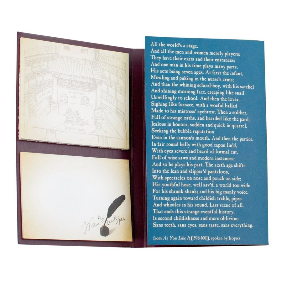 Shakespeare Sticky Notes Tri-Fold - The Unemployed Philosophers Guild
