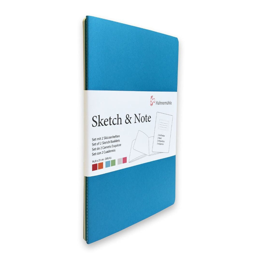 Sketch & Note Set of 2 Skechbooks - Blue Green - Hahnemüehle