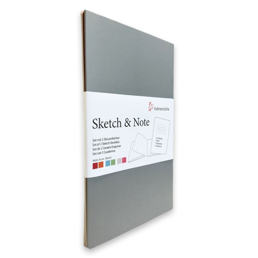 Sketch & Note Set of 2 Skechbooks - Grey Pink - Hahnemüehle