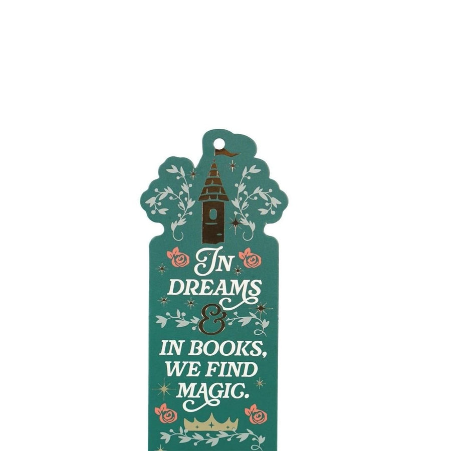 Sleeping Beauty Bookmark with Tassel and Charm - Half Moon Bay