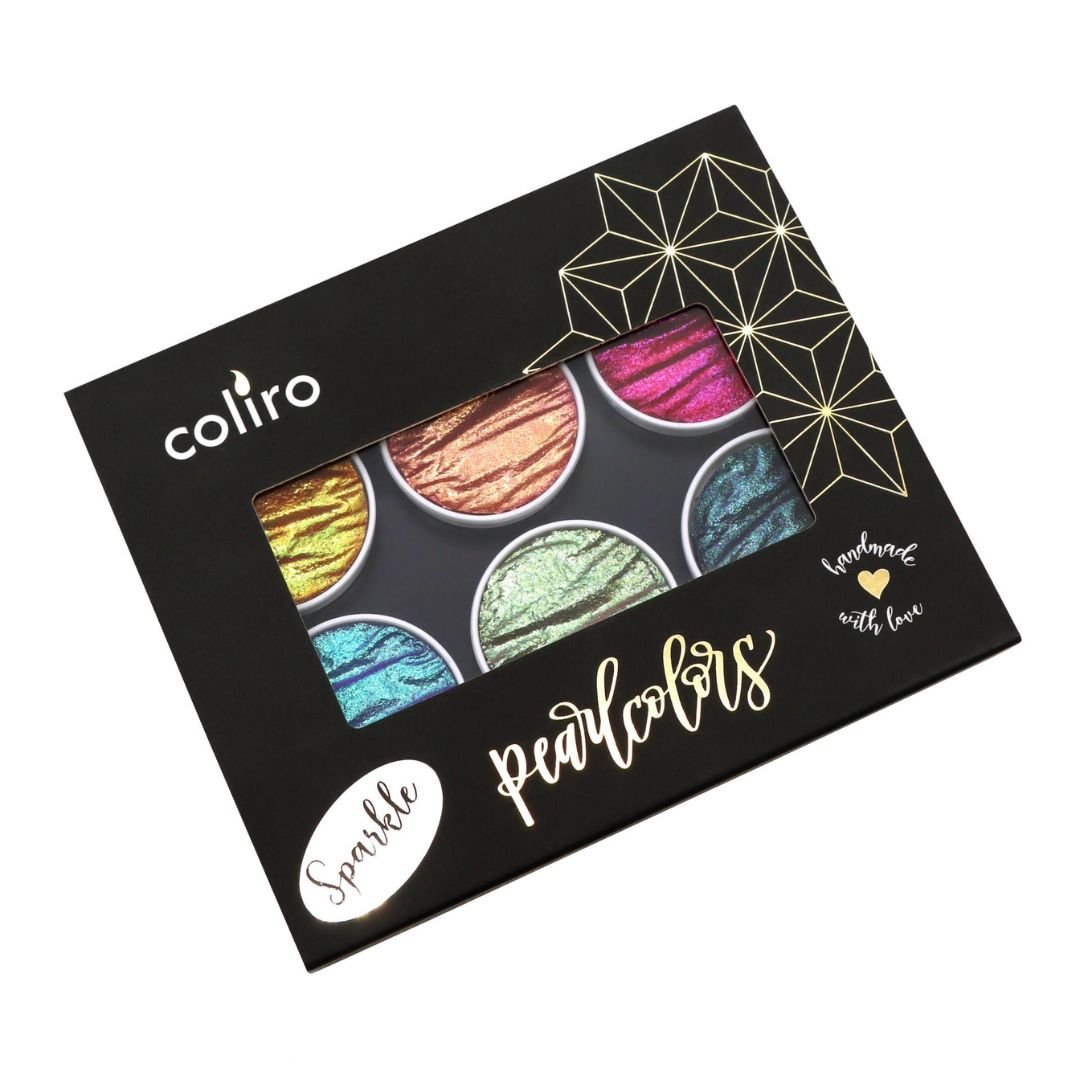 Sparkle Coliro Pearlcolors Set of Six Artist Paints - Coliro