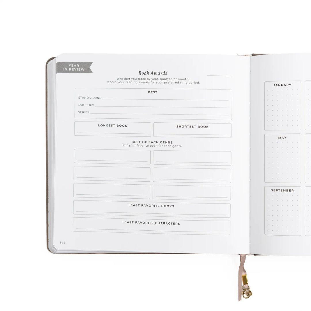 Square Reading Journal Vintage Library in Lilac Archer & Olive - Archer & Olive