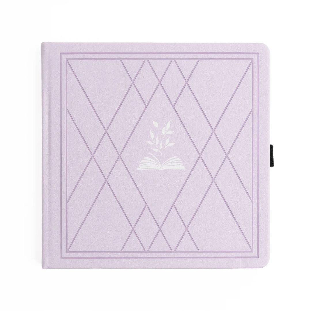 Square Reading Journal Vintage Library in Lilac Archer & Olive - Archer & Olive
