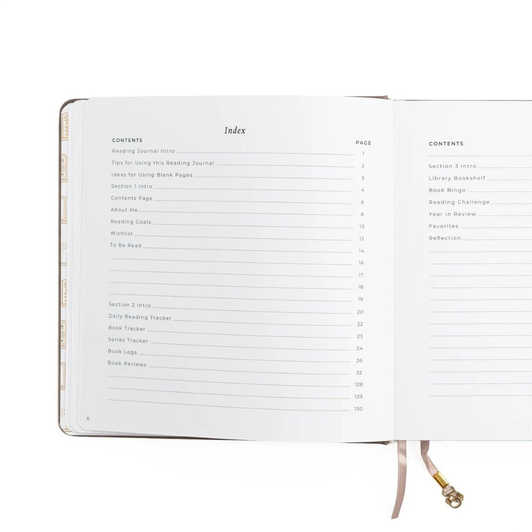 Square Reading Journal Vintage Library in Lilac Archer & Olive - Archer & Olive