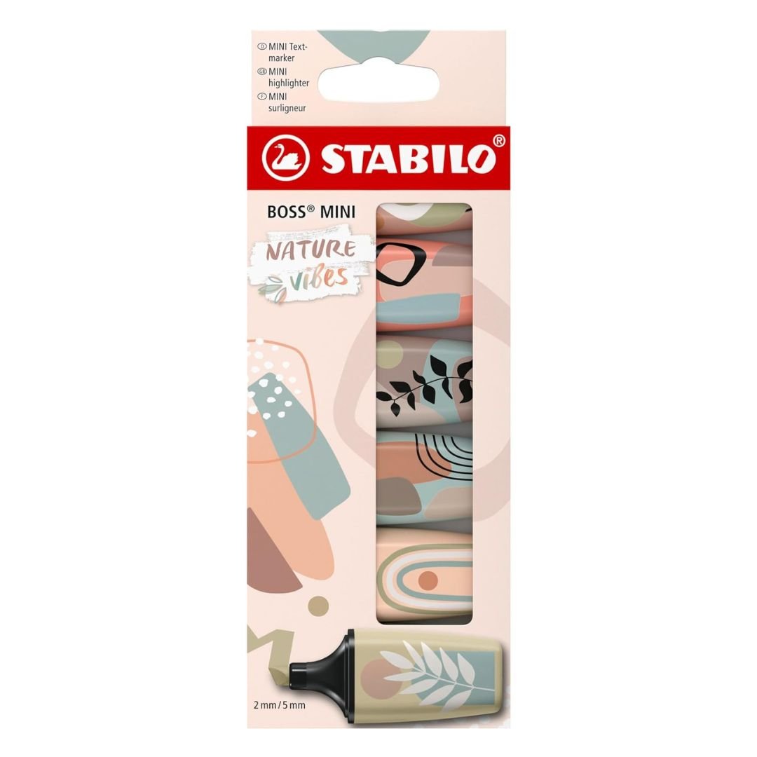 STABILO Boss Mini Naturevibes Highlighters Set of 6 - Stabilo