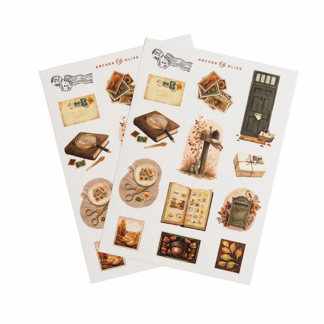 Stamp Collector Sticker Set - Archer & Olive
