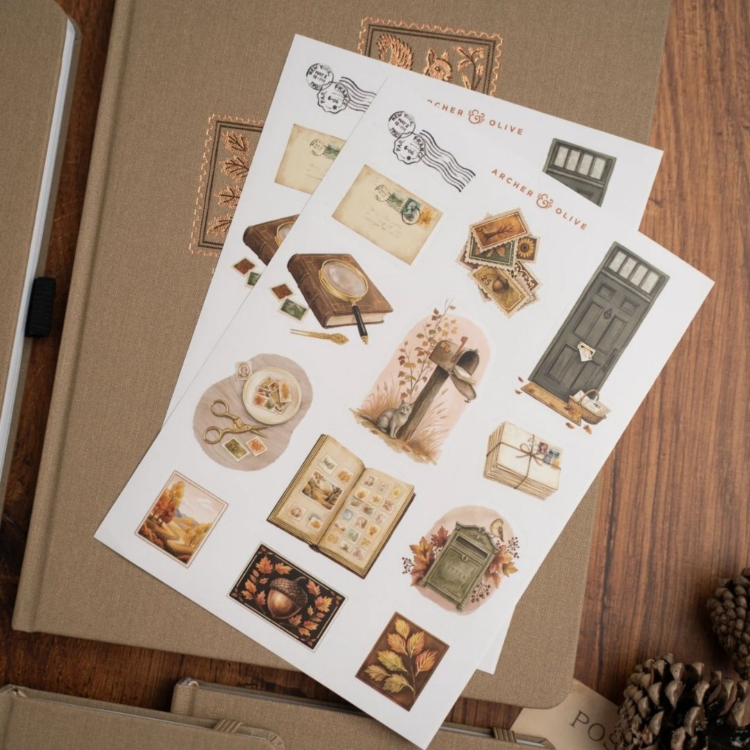 Stamp Collector Sticker Set - Archer & Olive