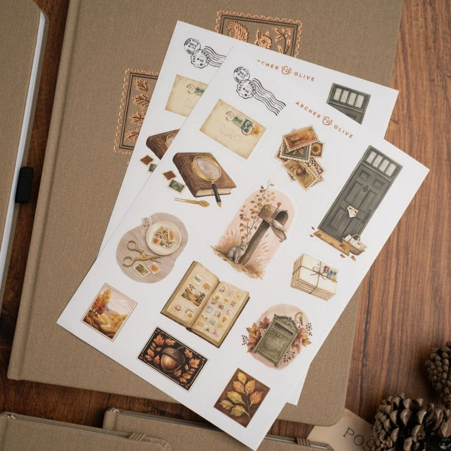 Stamp Collector Sticker Set - Archer & Olive