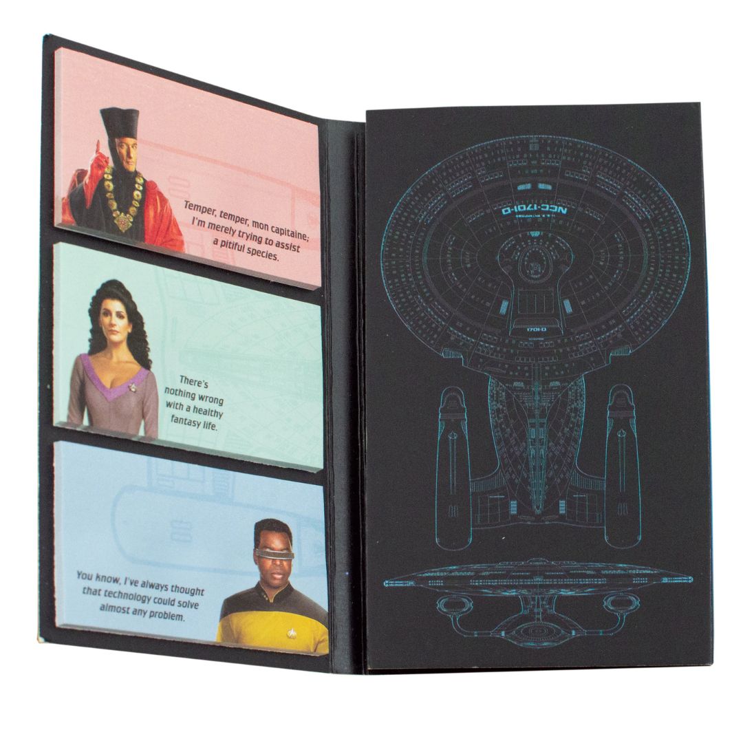 Star Trek: The Next Generation Sticky Notes Tri-Fold - The Unemployed Philosophers Guild