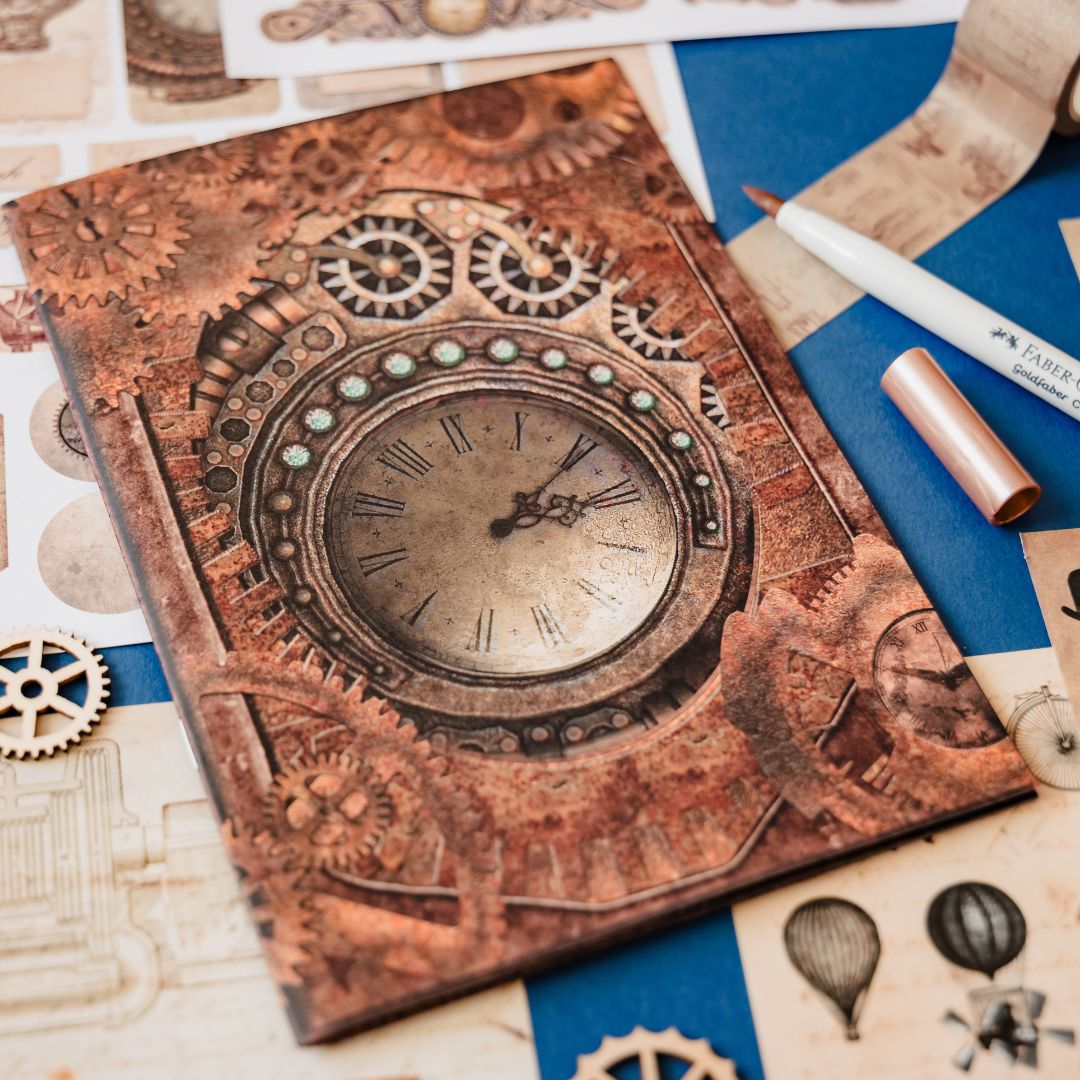 Steampunk Junk Journaling Stationery Gift Box - Under the Rowan Trees