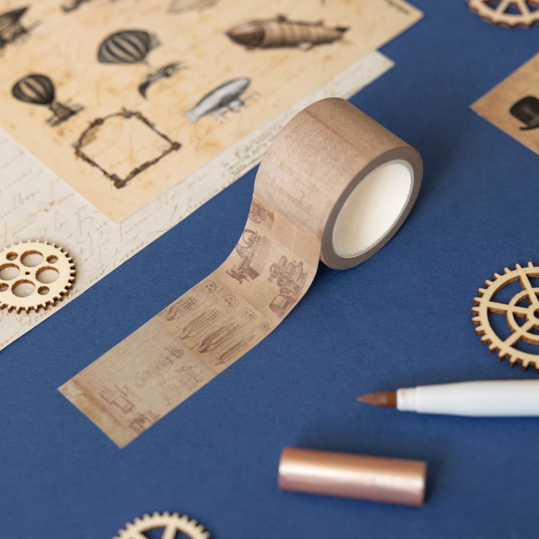 Steampunk Washi Tapes - 30mm - Under the Rowan Trees