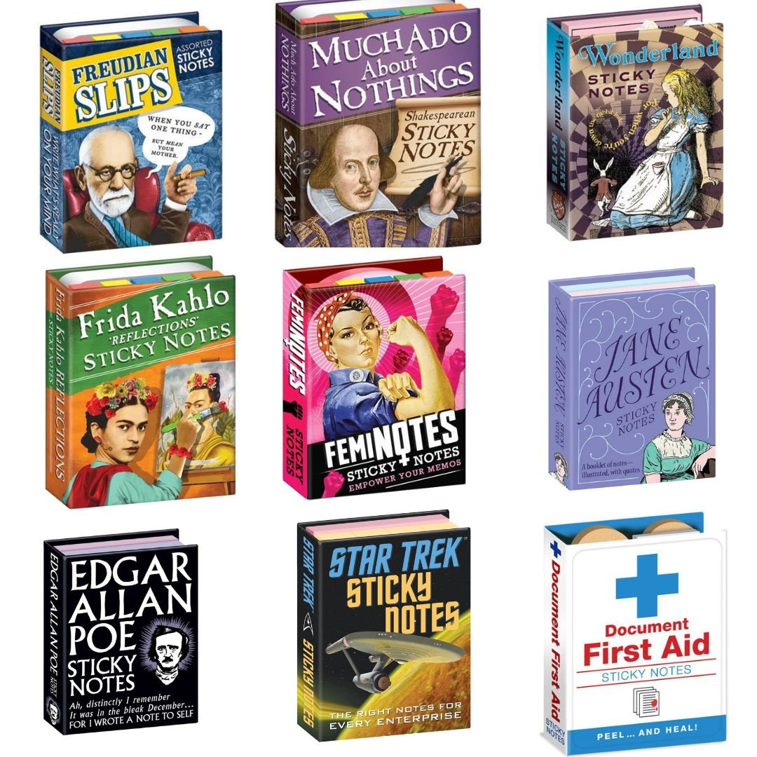 Sticky Notes Set-Sticky Notes-The Unemployed Philosophers Guild-Edgar Allan Poe