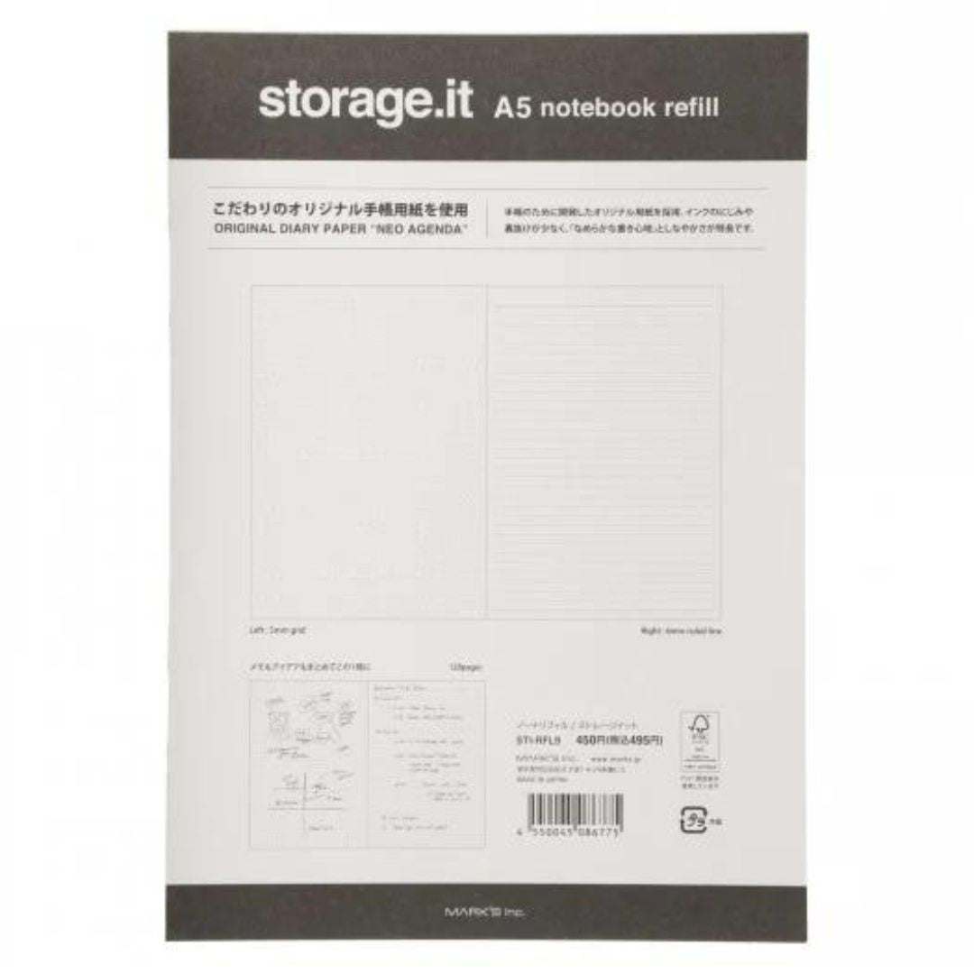Storage.it A5 Notebook Refill Mixed Pages-Journal Refills-Mark's Inc.-