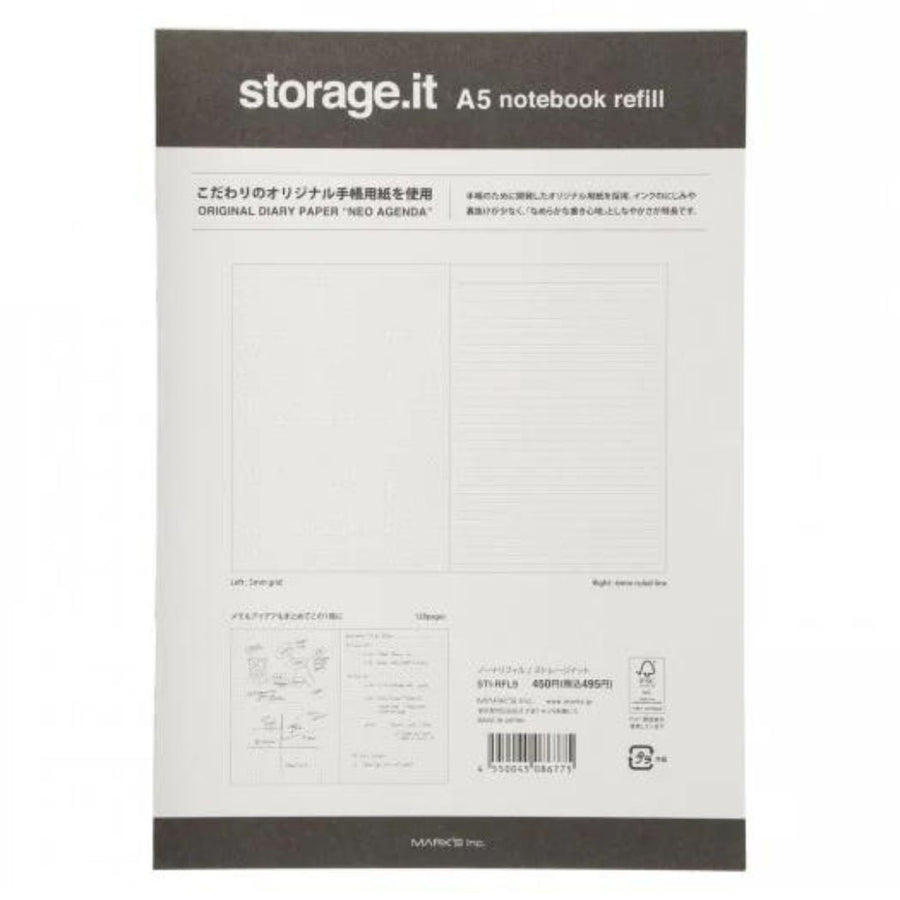 Storage.it A5 Notebook Refill Mixed Pages-Journal Refills-Mark's Inc.-