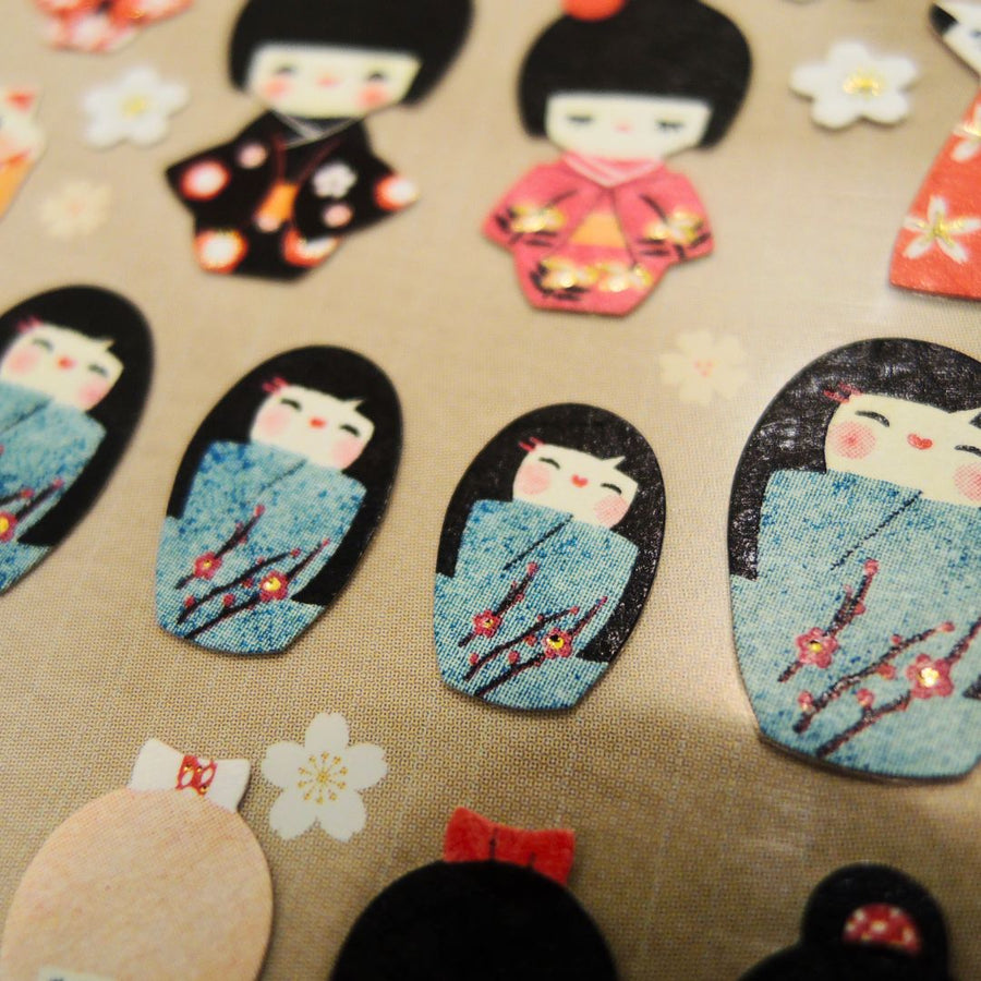 Suatelier Stickers Daily Deco 1010 Kokeshi - Suatelier