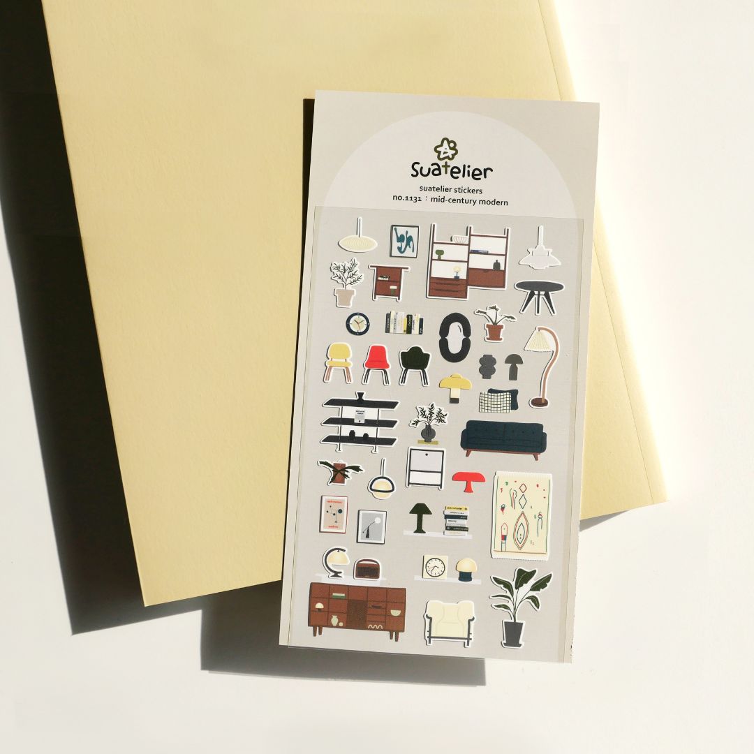 Suatelier Stickers Daily Deco 1131 Mid - Century Modern - Suatelier