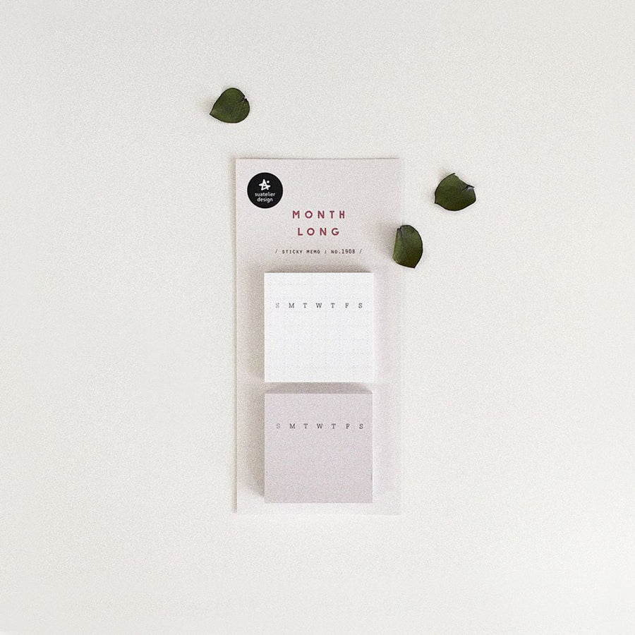 Suatelier Sticky Notes Daily Plan - Monthlong - Suatelier