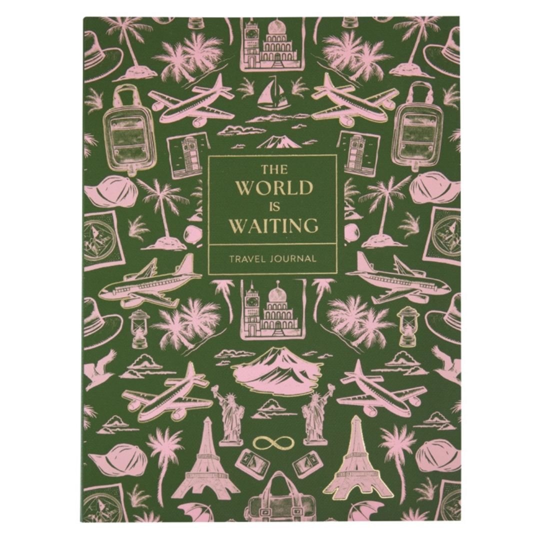 The World is Waiting Guided Travel Journal - Portico Designs