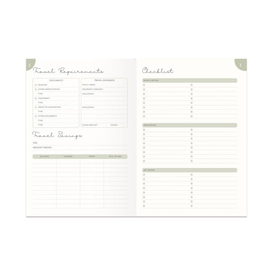 The World is Waiting Guided Travel Journal - Portico Designs