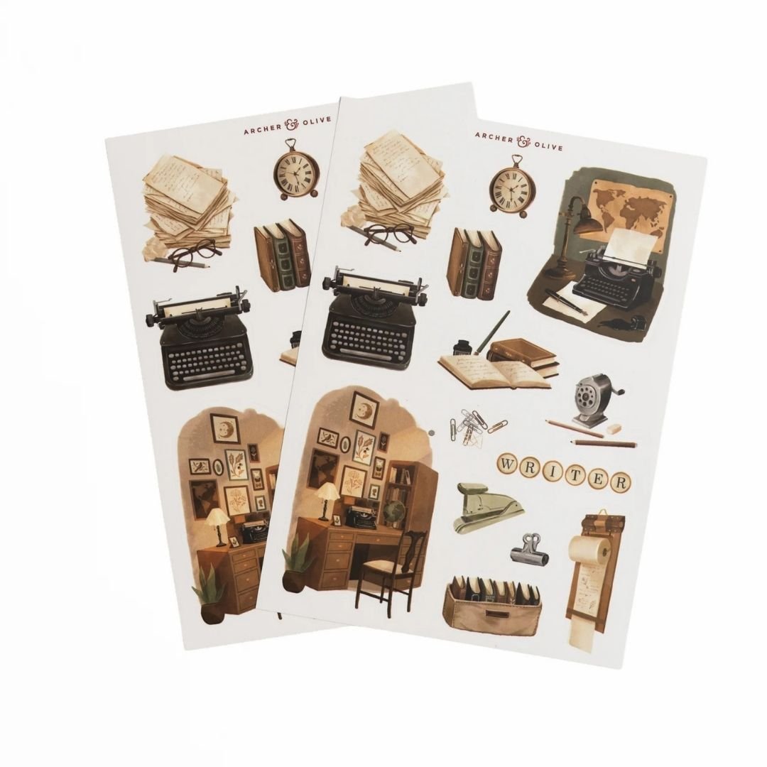 The Writer's Desk Sticker Set - Archer & Olive