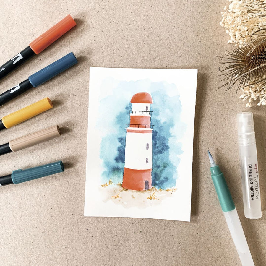 Tombow Watercolouring Set - Nature or Seaside - Seaside - Tombow