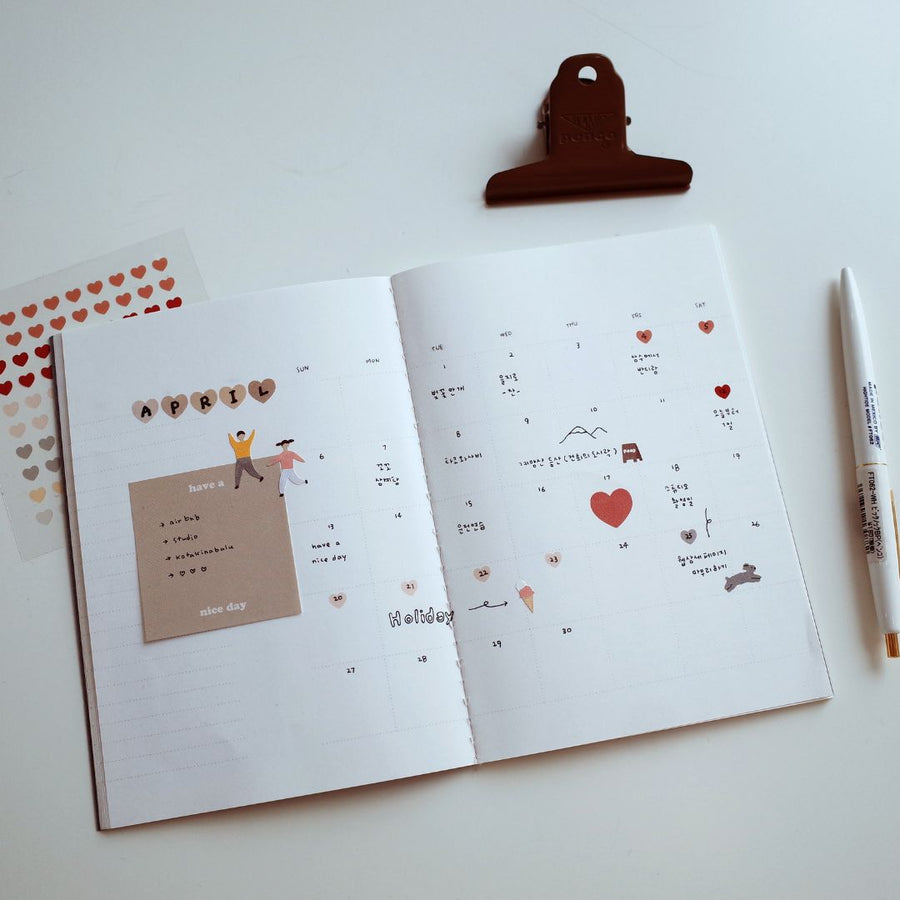 Transparent Heart Suatelier Stickers - Plain 51 - 53 - 53 - Suatelier
