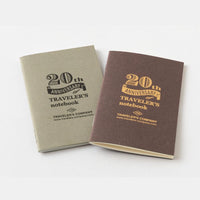 TRAVELER'S notebook 20th Anniversary Card Size Set Brown - TRAVELER'S COMPANY