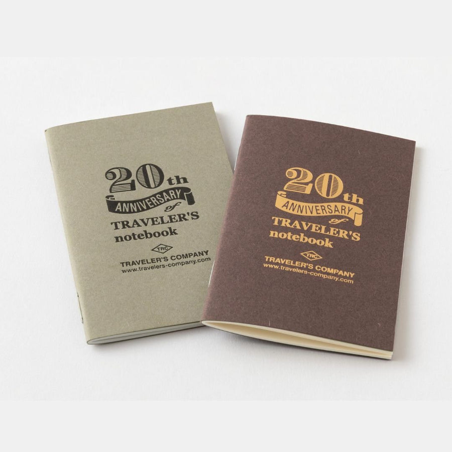 TRAVELER'S notebook 20th Anniversary Card Size Set Brown - TRAVELER'S COMPANY
