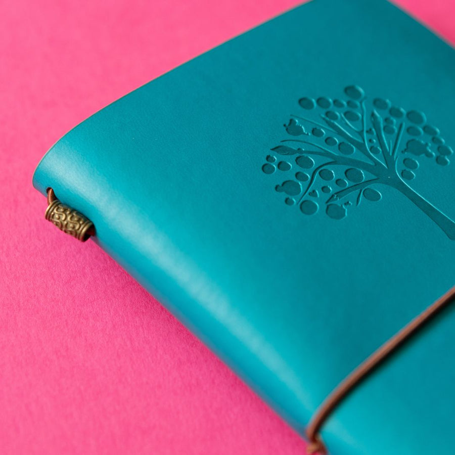 Traveller's Notebook Refillable Journal-Notebooks-Under the Rowan Trees-Teal