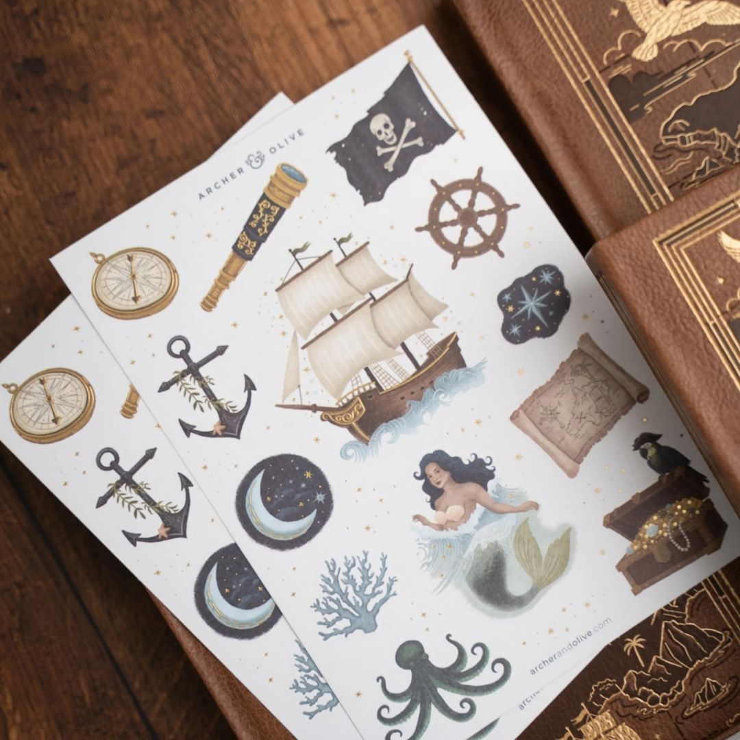 Treasure Map Sticker Set - Archer & Olive