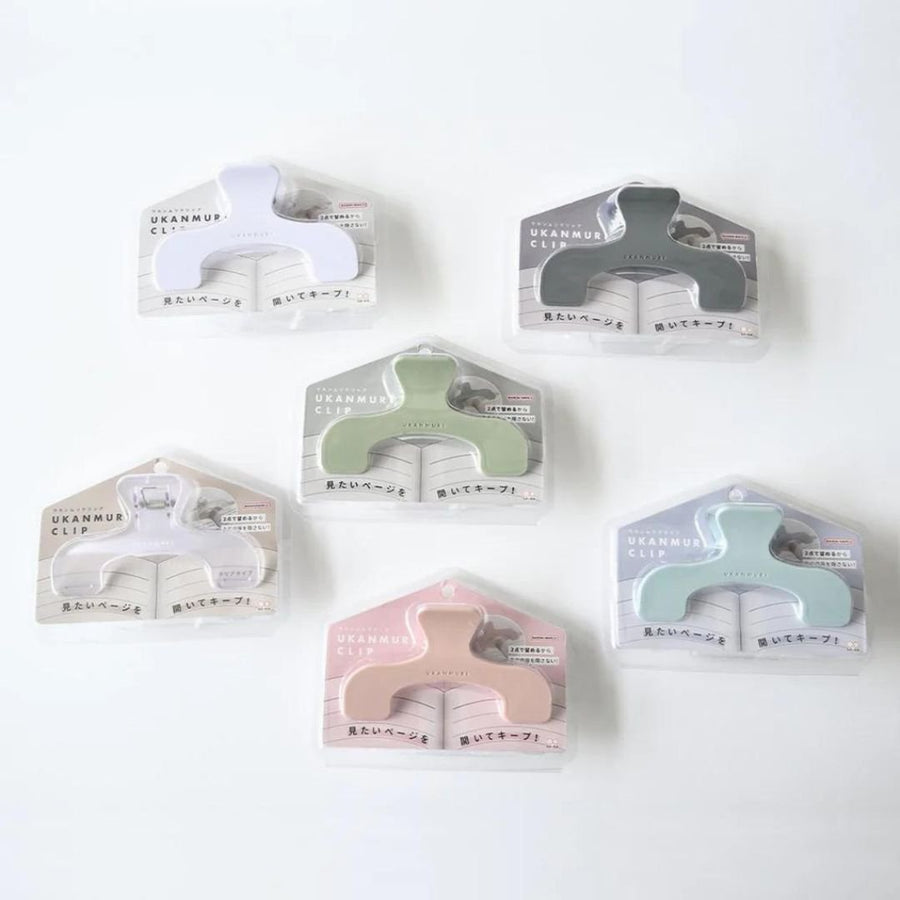 Ukanmuri Large Binder Clip-Paper Clips-Sun-Star-Green