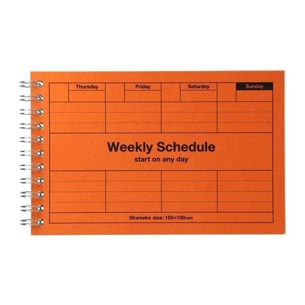 Undated Weekly Schedule - Mark's Tokyo - Orange - Mark's Inc.