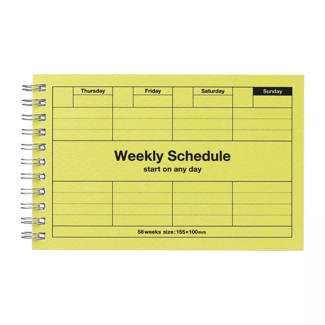 Undated Weekly Schedule - Mark's Tokyo-Notebooks-Mark's Inc.-Neo Citron