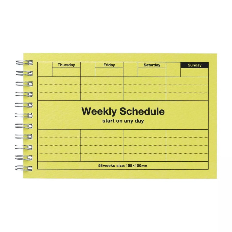 Undated Weekly Schedule - Mark's Tokyo-Notebooks-Mark's Inc.-Neo Citron